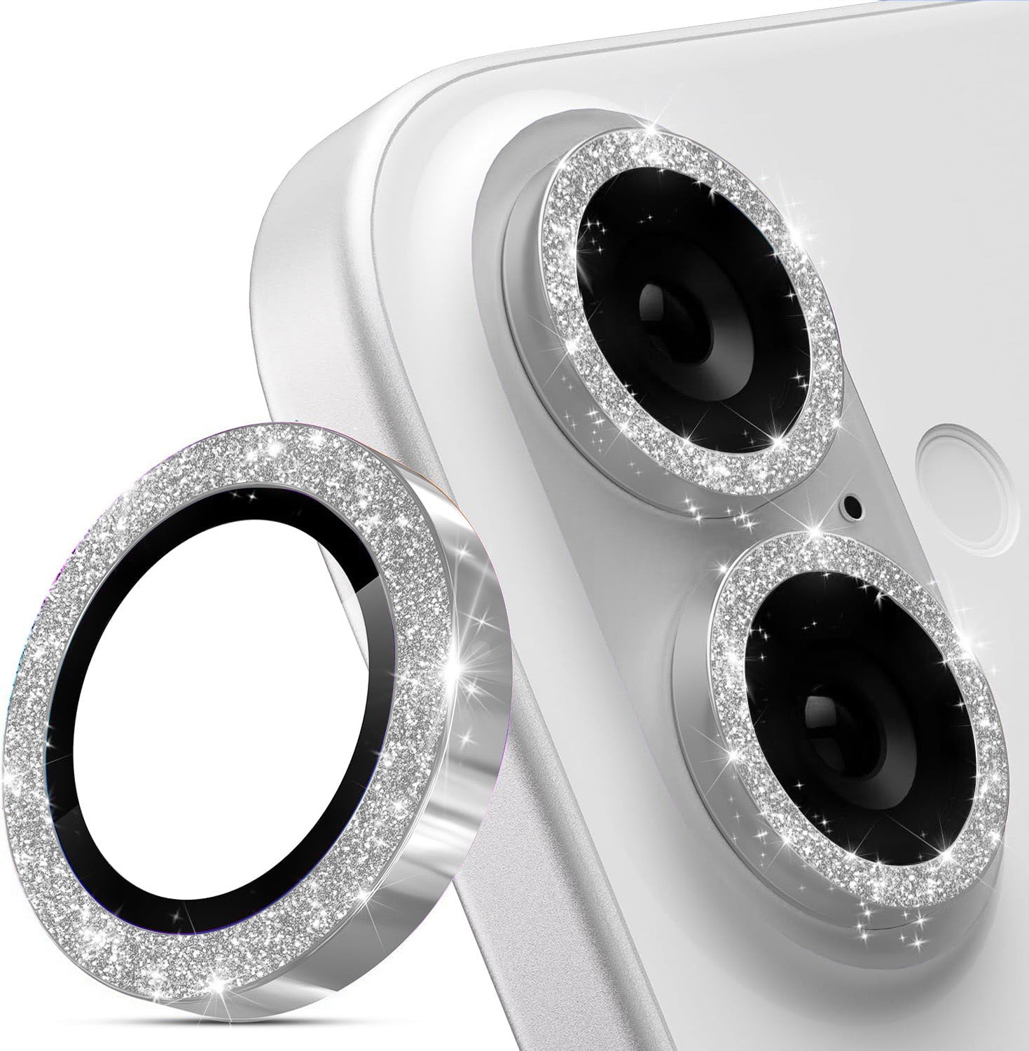iPhone 16 Sparkling Diamond-Inspired Cell Phone Lens Protectors